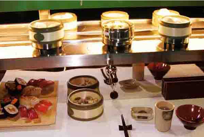 自助寿司工厂与金升回转火锅传送设备 创新餐饮设备供应商